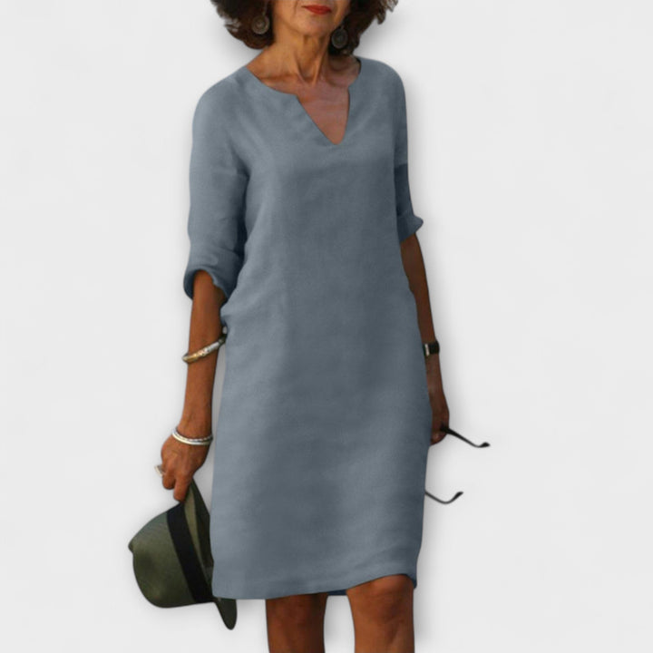 Ellyse | Robe d'été stylée à col en V