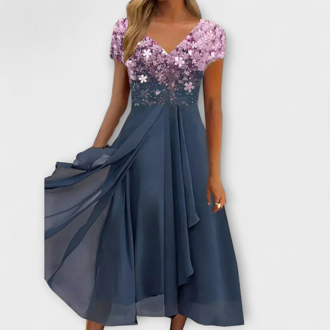Lara | Robe de soirée en mousseline pour femme