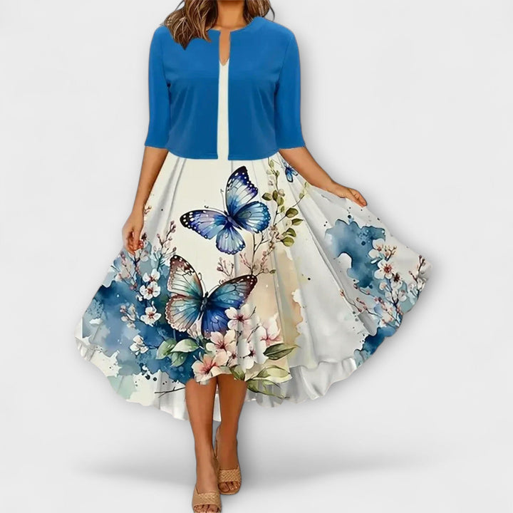 Robe midi pour femme avec blazer