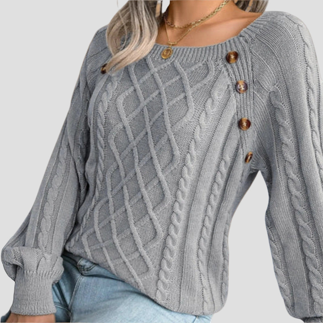 MALIA | PULL BOUTONNÉ EN TRICOT
