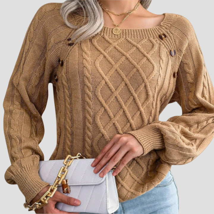 MALIA | PULL BOUTONNÉ EN TRICOT