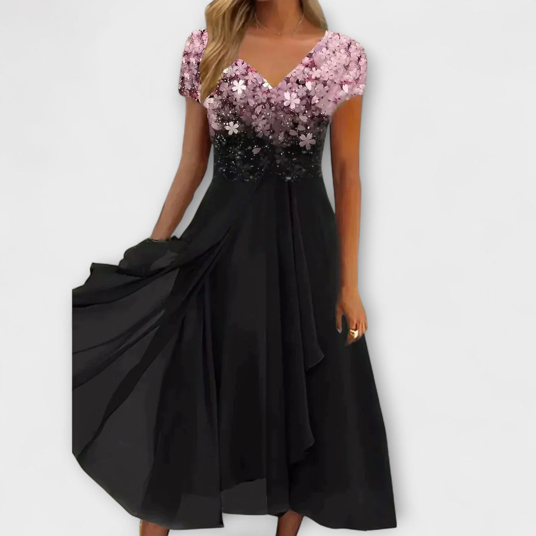 Lara | Robe de soirée en mousseline pour femme