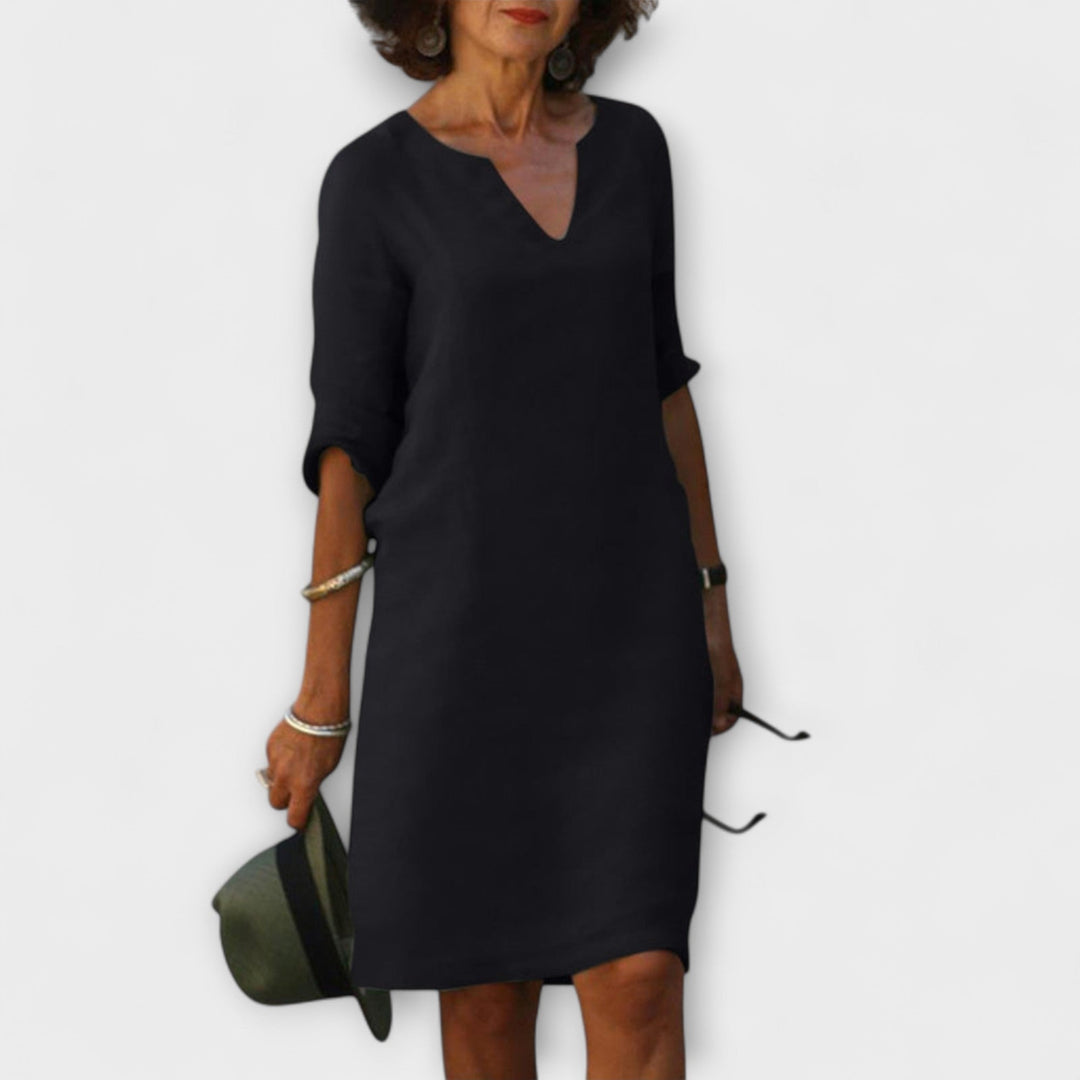 Ellyse | Robe d'été stylée à col en V