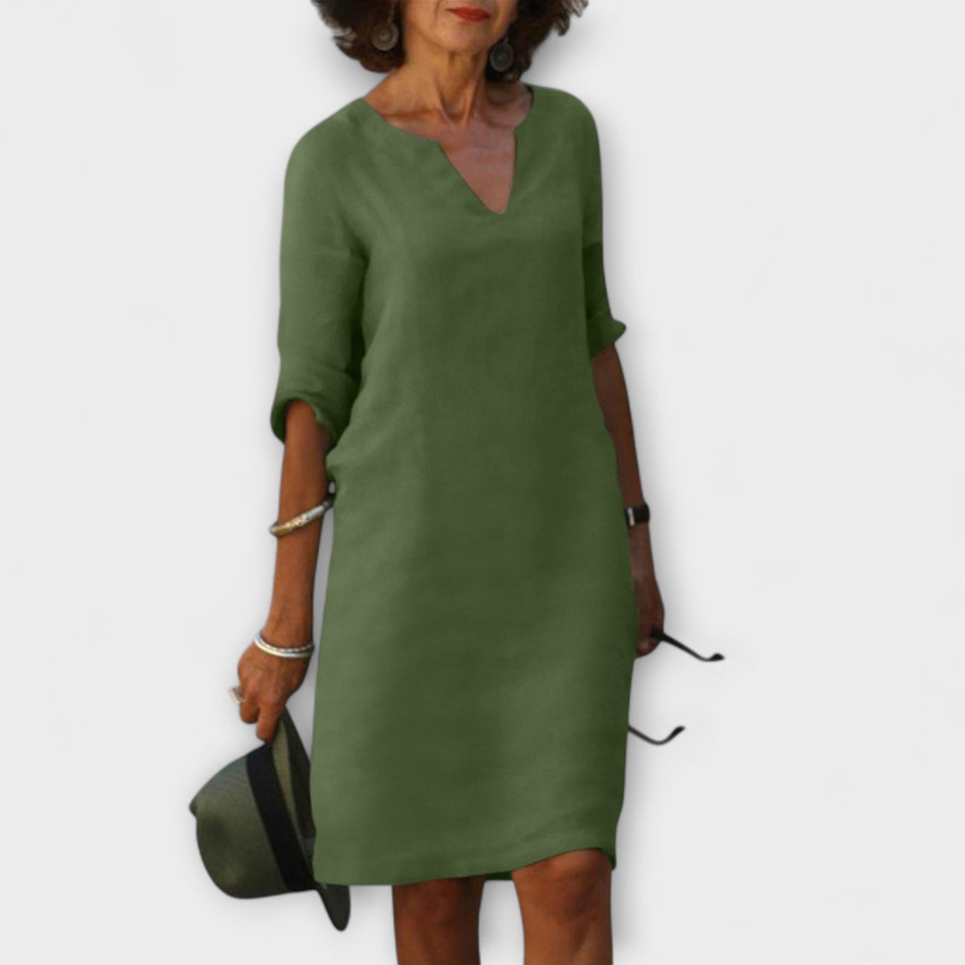 Ellyse | Robe d'été stylée à col en V