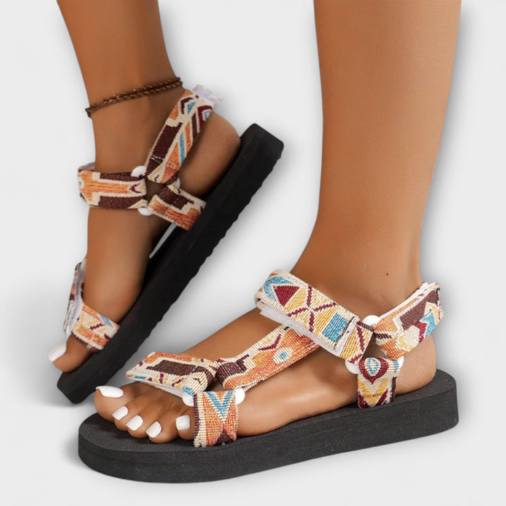 Sandales plates d’été pour femme en corde de chanvre
