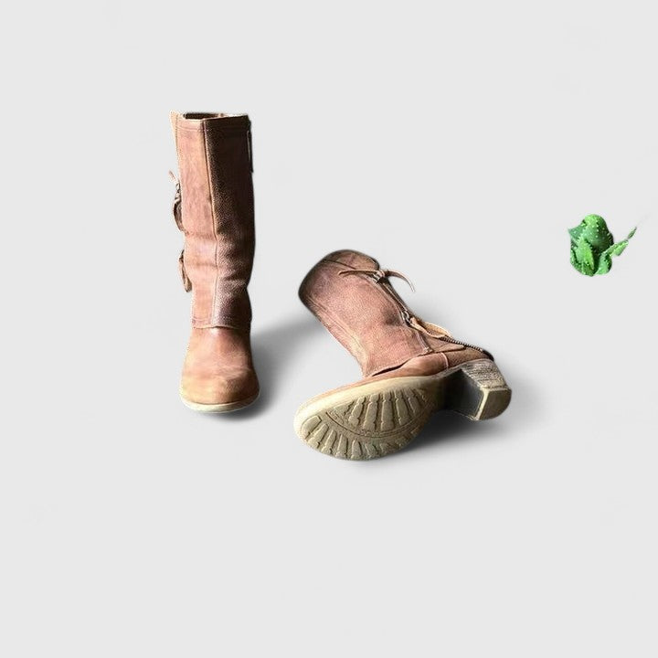 Celine | Bottes orthopédiques à mi-mollet zippées sur le côté pour un confort toute la journée