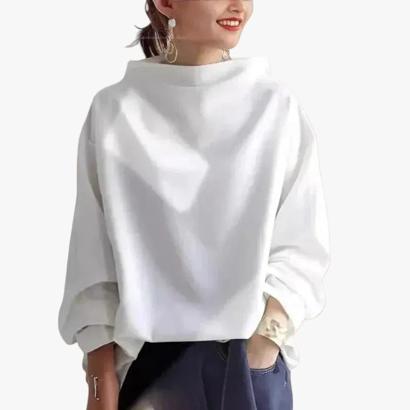 GEORGIA | SWEAT COL MONTANT MANCHES LARGES