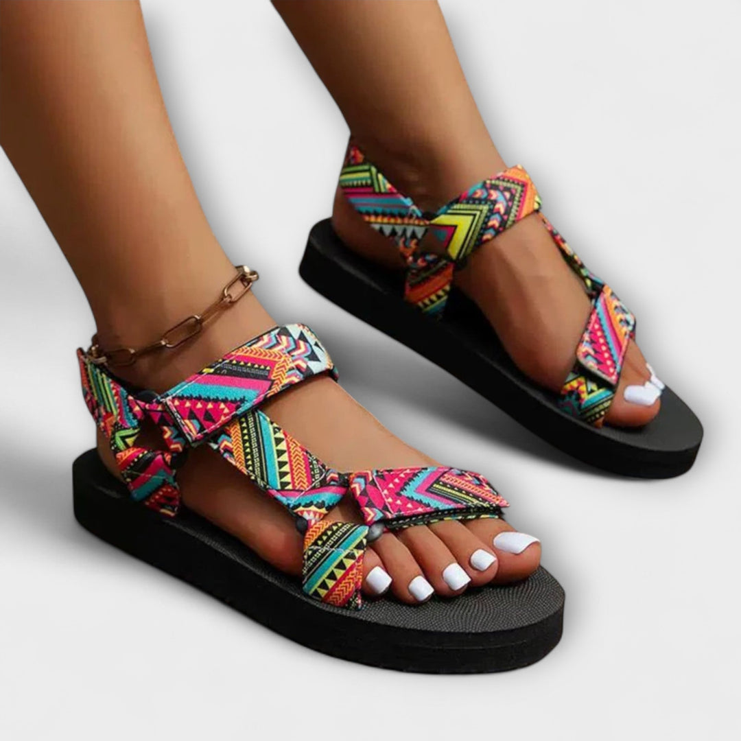 Sandales plates d’été pour femme en corde de chanvre