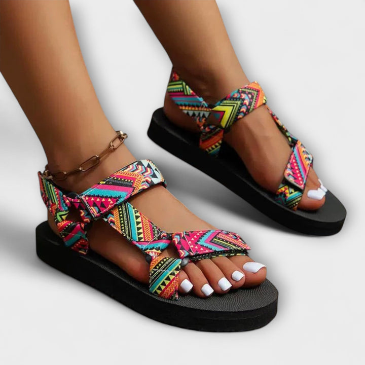 Sandales plates d’été pour femme en corde de chanvre