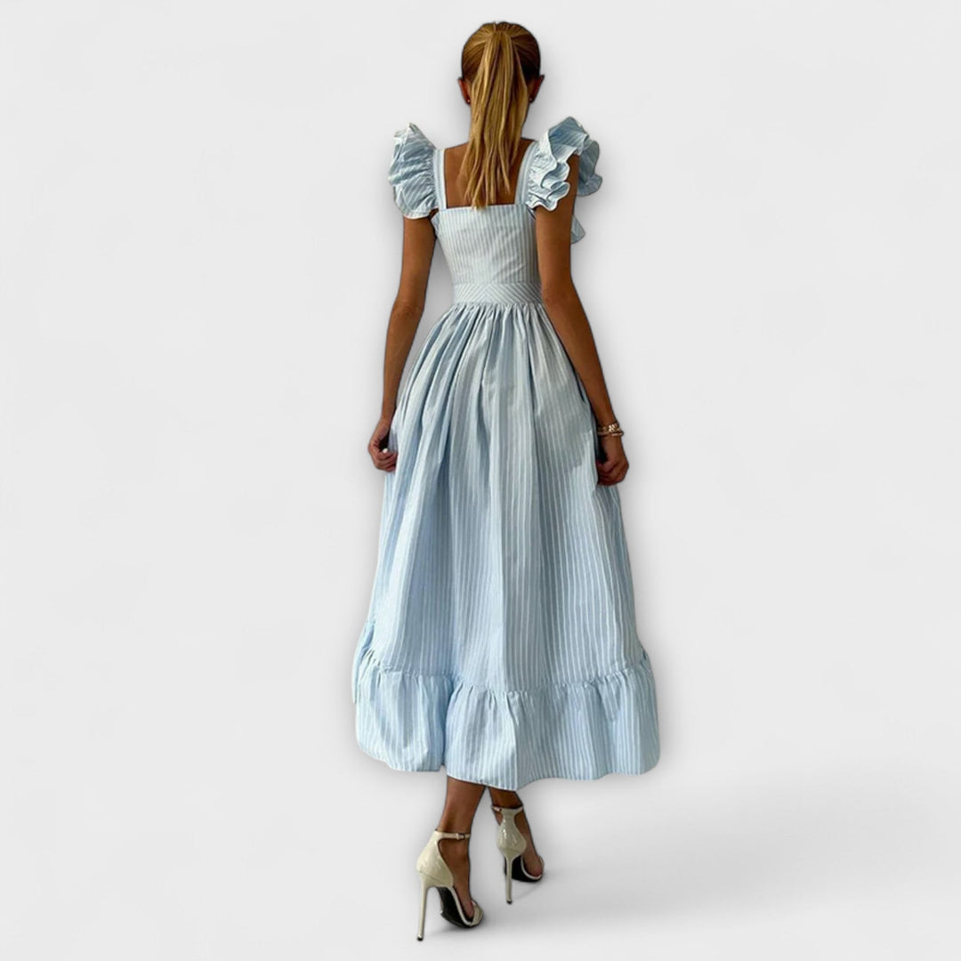 Lia | Robe chemise à volants