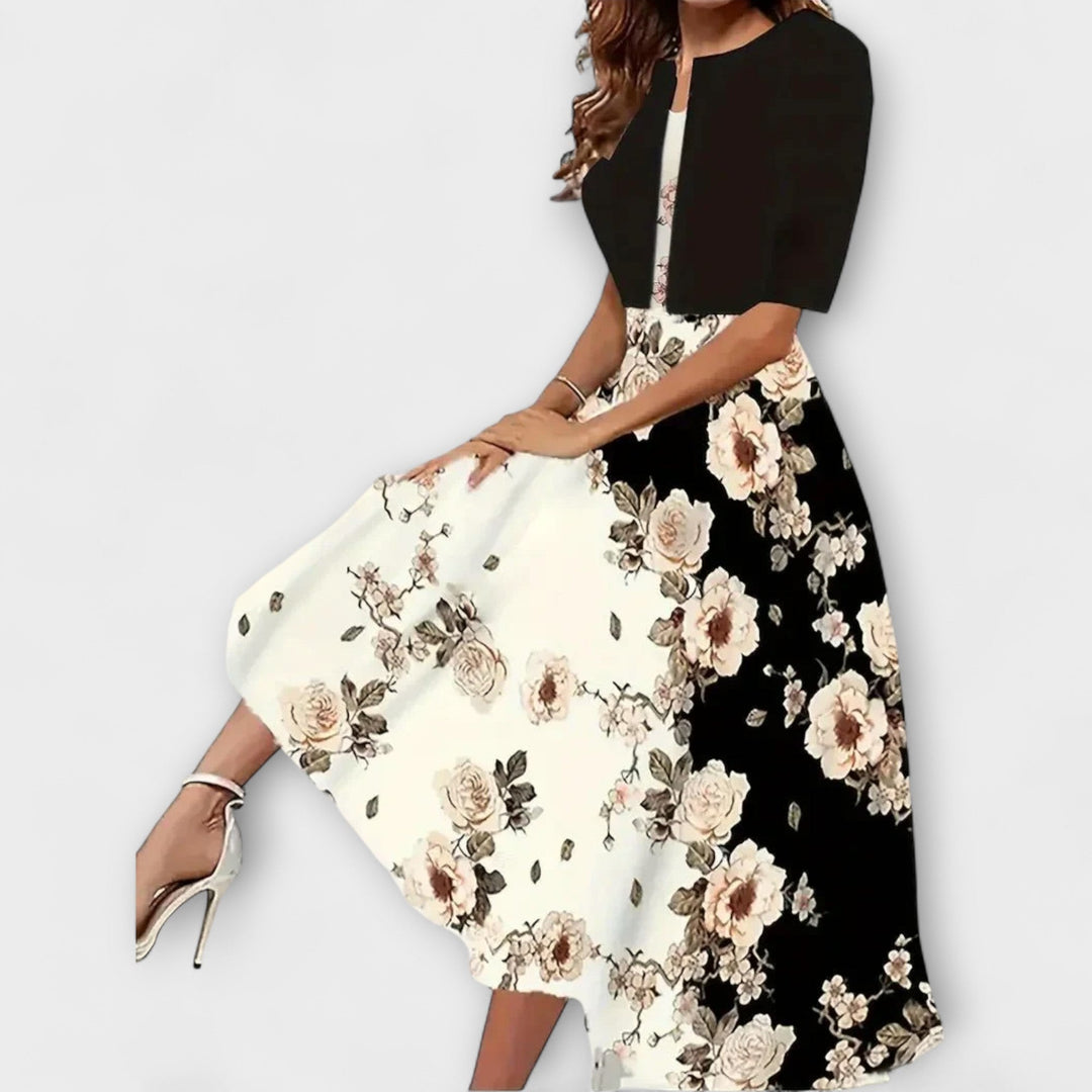 Robe midi pour femme avec blazer
