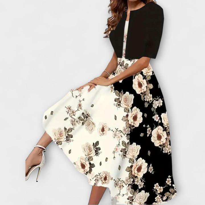 Robe midi pour femme avec blazer