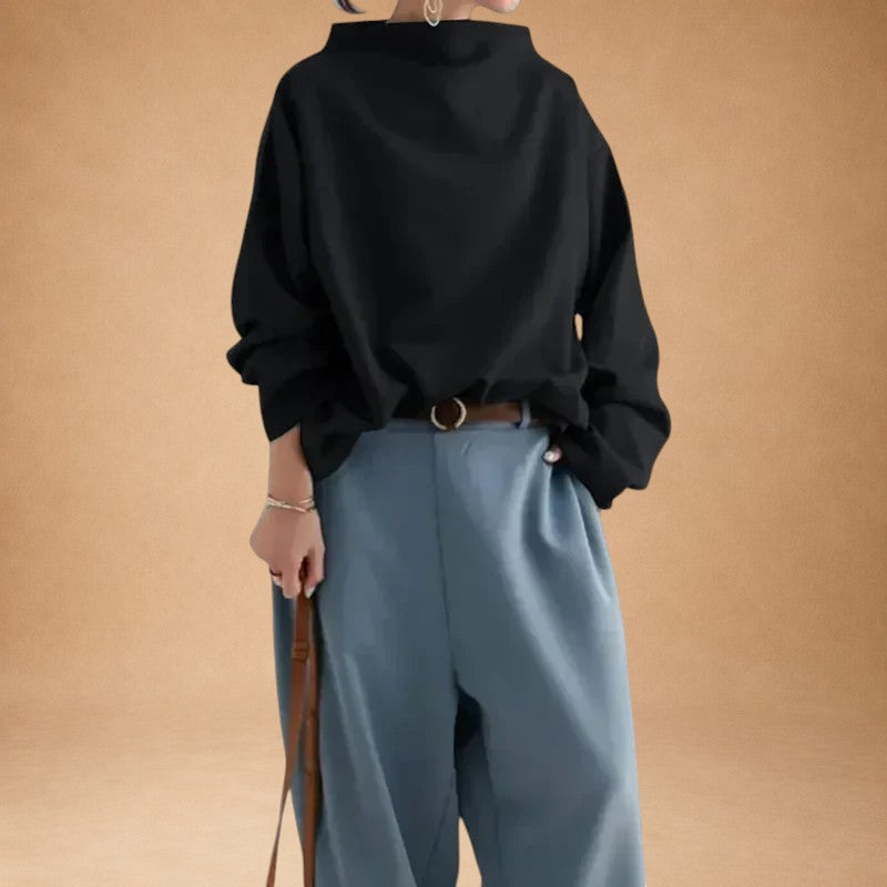 GEORGIA | SWEAT COL MONTANT MANCHES LARGES