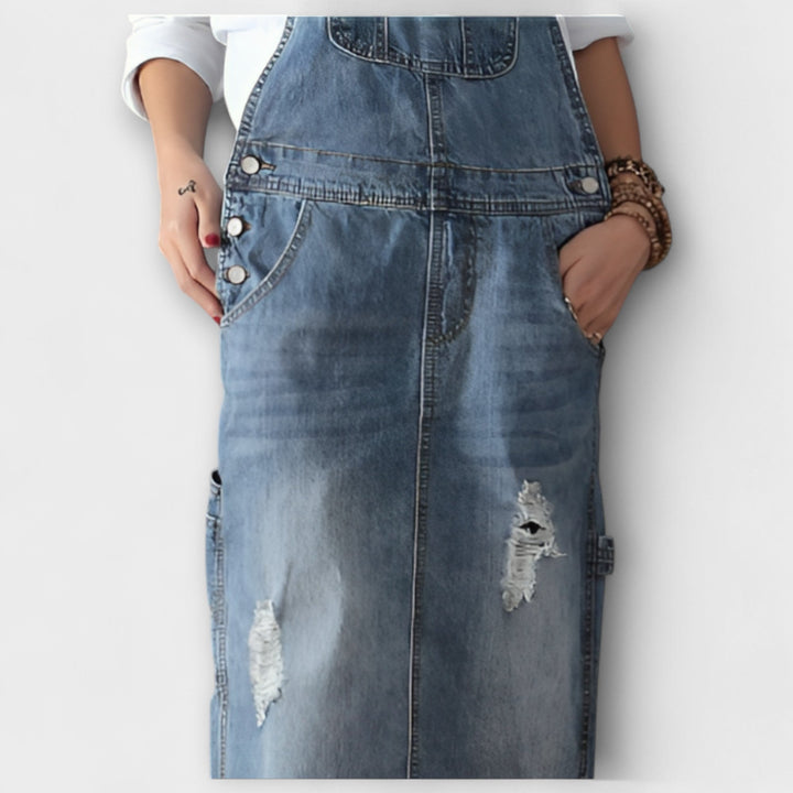 Alexa | Robe maxi style jean