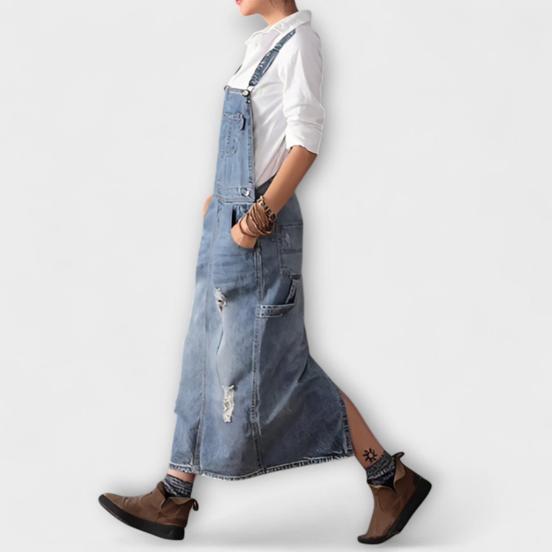 Alexa | Robe maxi style jean