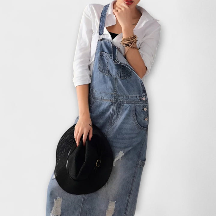 Alexa | Robe maxi style jean