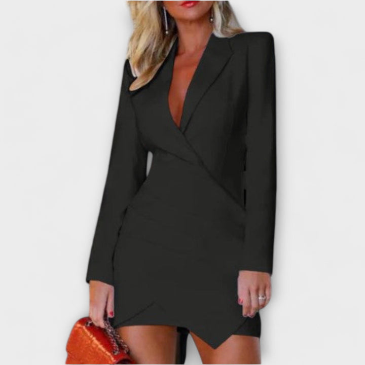 Robe blazer à manches longues pour femme