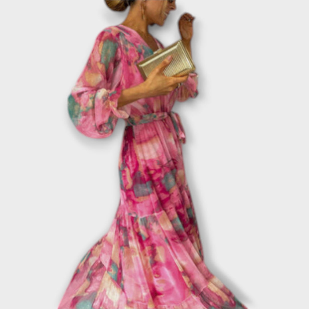 Evelyn | Robe maxi Aquarelle Dream