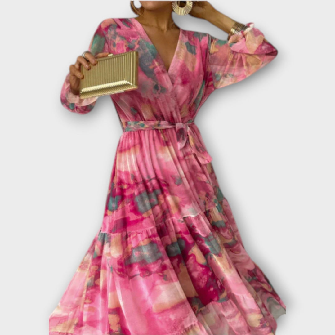 Evelyn | Robe maxi Aquarelle Dream