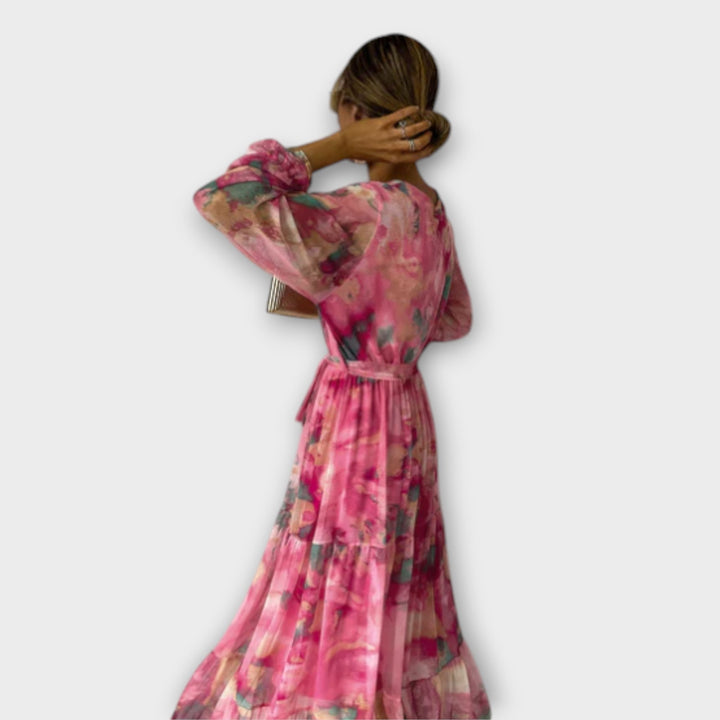 Evelyn | Robe maxi Aquarelle Dream