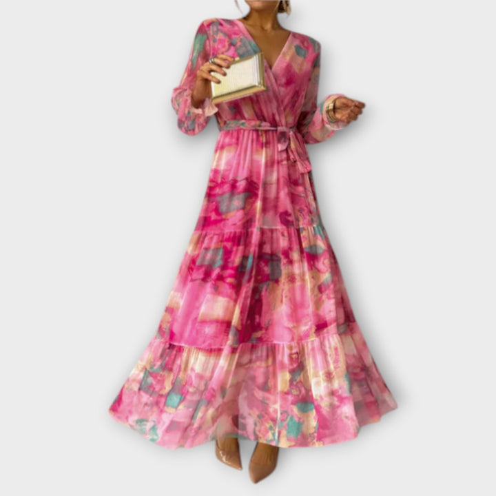 Evelyn | Robe maxi Aquarelle Dream