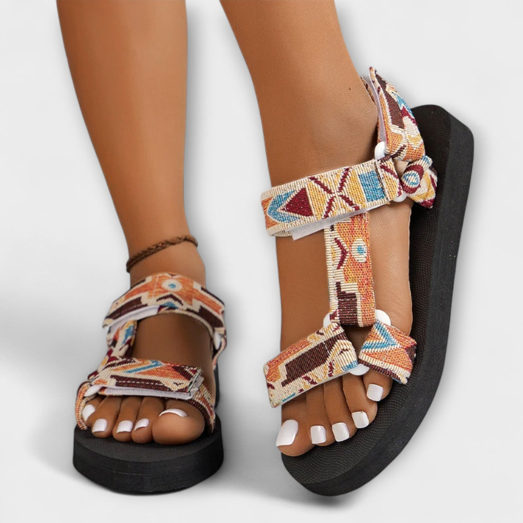 Sandales plates d’été pour femme en corde de chanvre