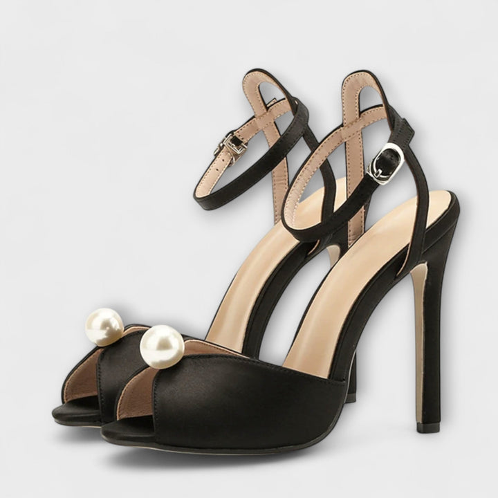 Liyke | Peep toe en soie confortables de haute qualité