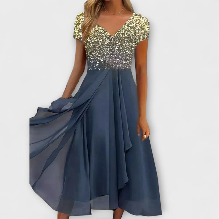 Lara | Robe de soirée en mousseline pour femme