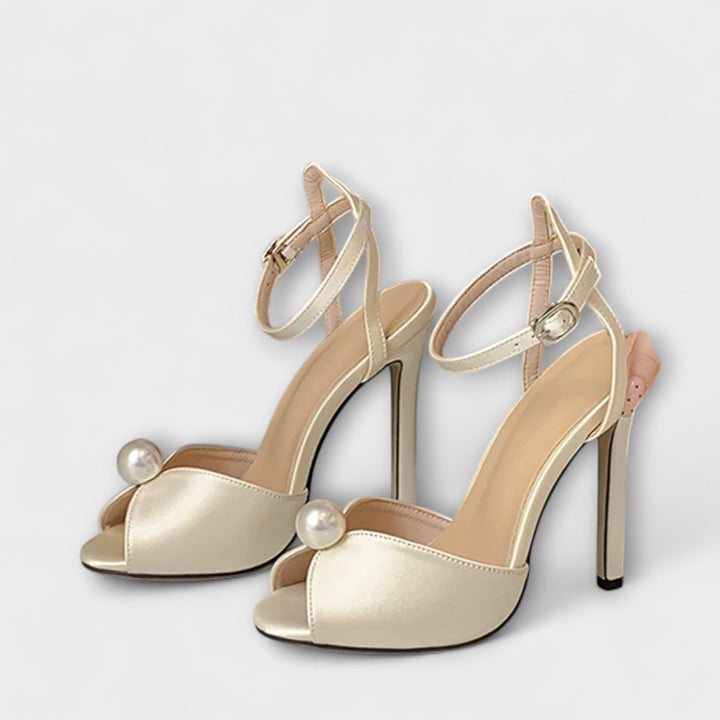 Liyke | Peep toe en soie confortables de haute qualité