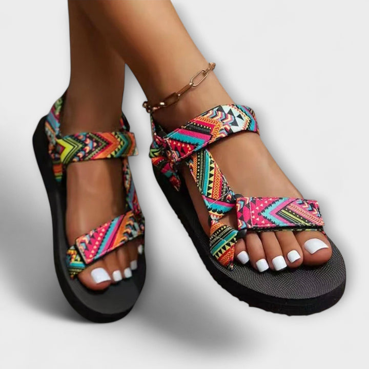 Sandales plates d’été pour femme en corde de chanvre