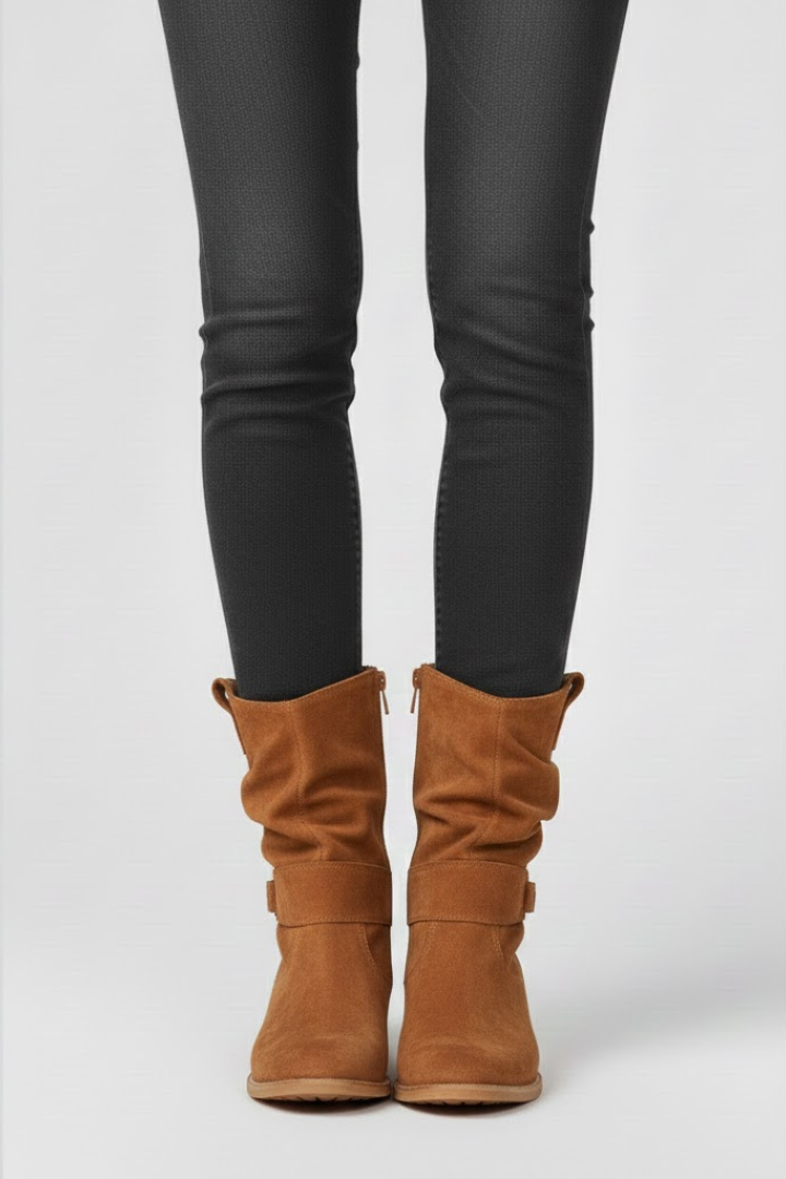 Olga | Bottines zippées à semelle adhérente