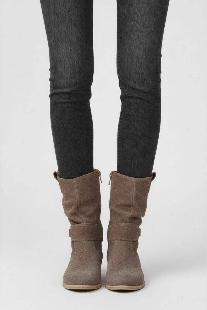 Olga | Bottines zippées à semelle adhérente