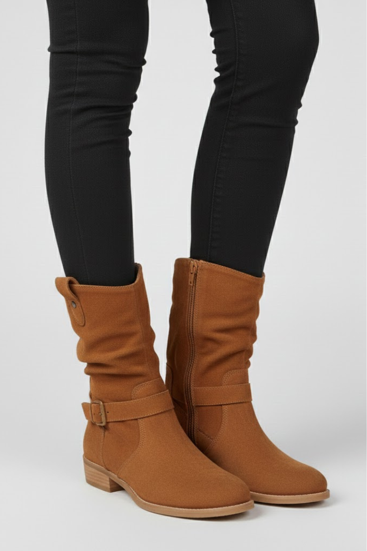 Olga | Bottines zippées à semelle adhérente