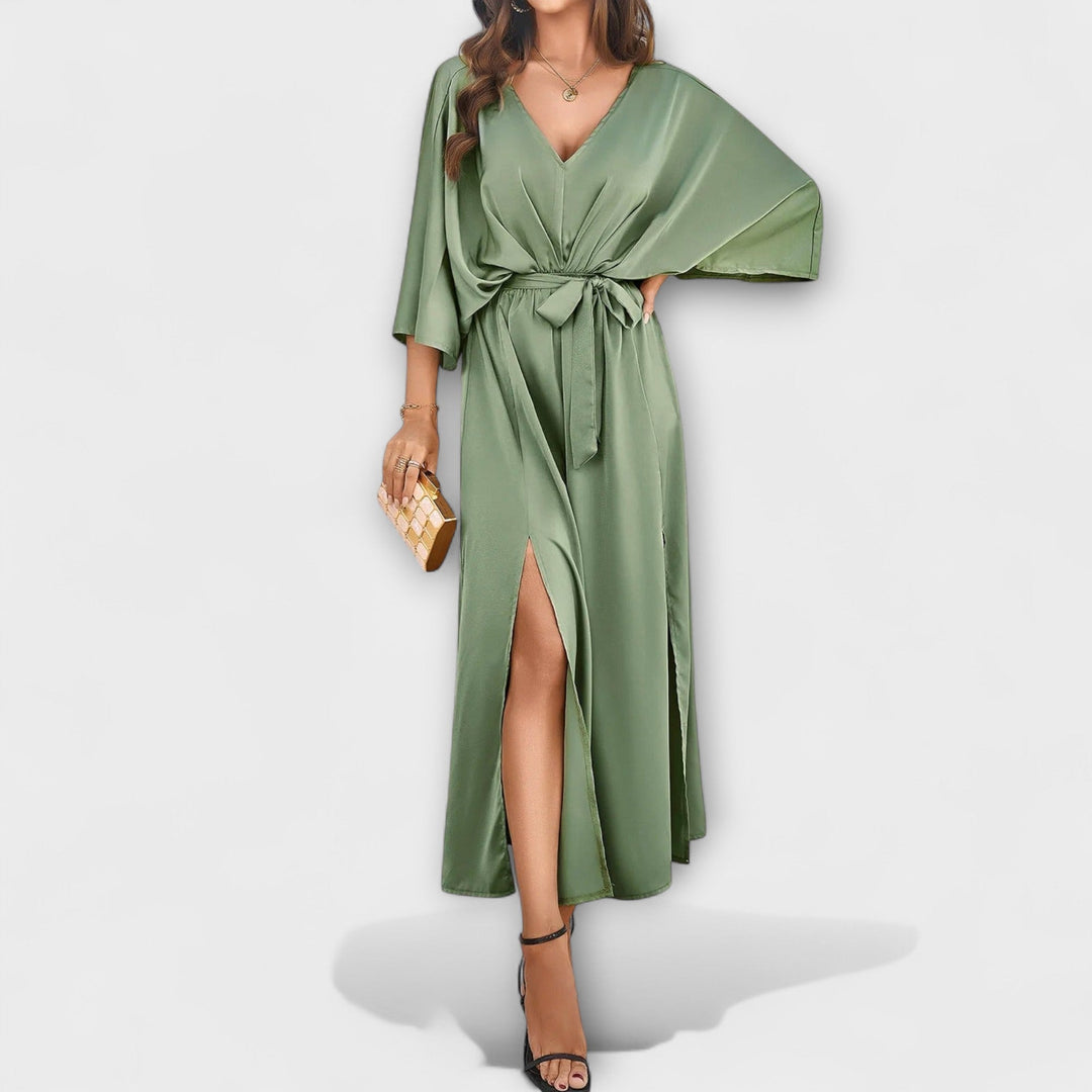 Sabrina | Robe maxi à col en V