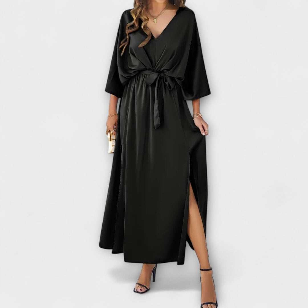 Sabrina | Robe maxi à col en V