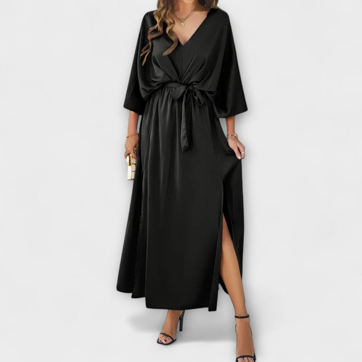 Sabrina | Robe maxi à col en V