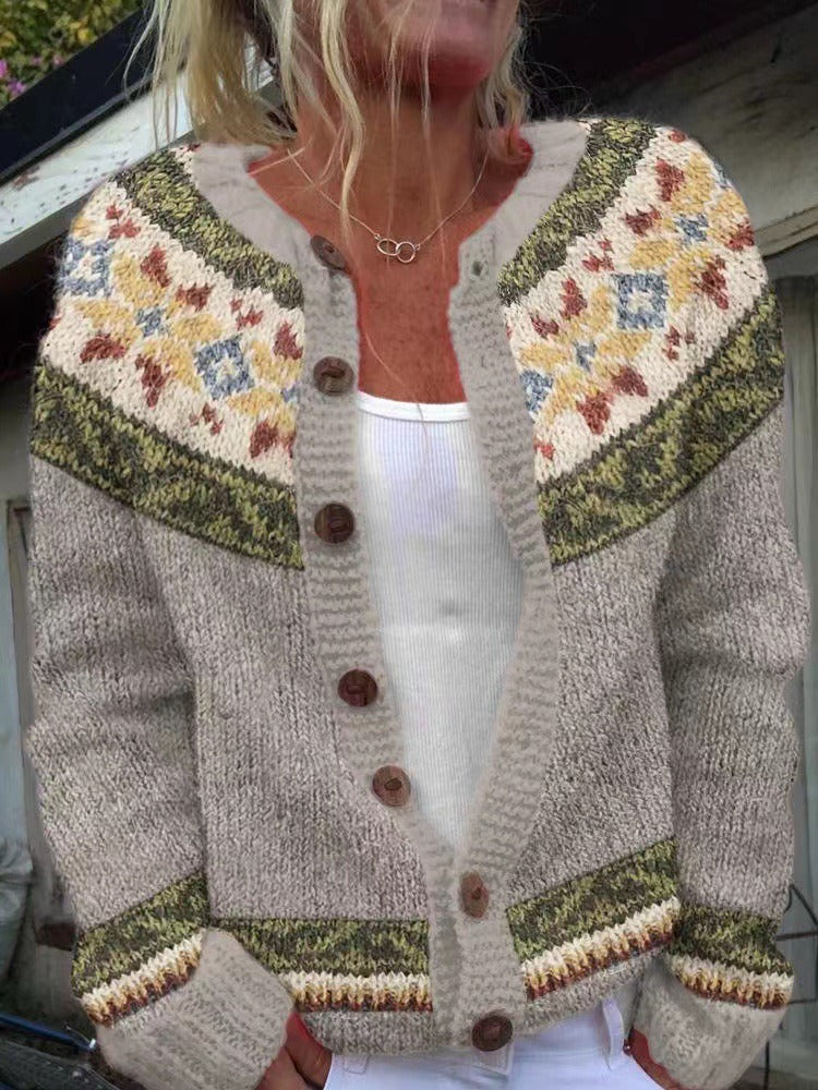 AUTUMN | CARDIGAN VINTAGE ISLANDAIS