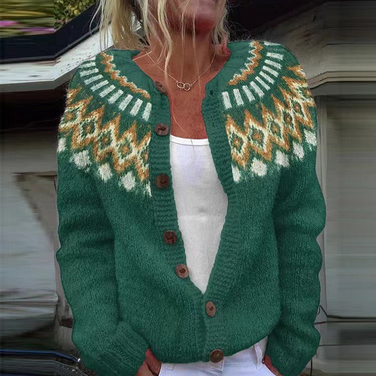 NATALIA | CARDIGAN VINTAGE ISLANDAIS