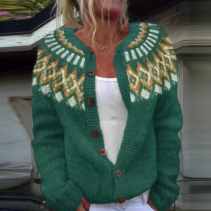 NATALIA | CARDIGAN VINTAGE ISLANDAIS