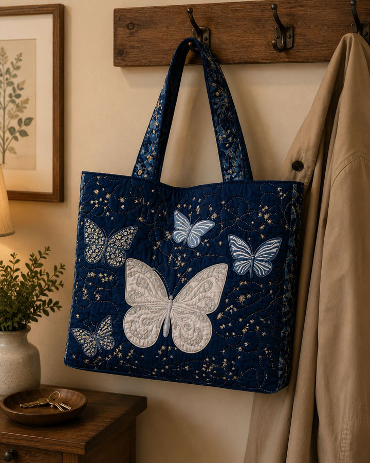 SAC MATELASSÉ | SILVER BUTTERFLY