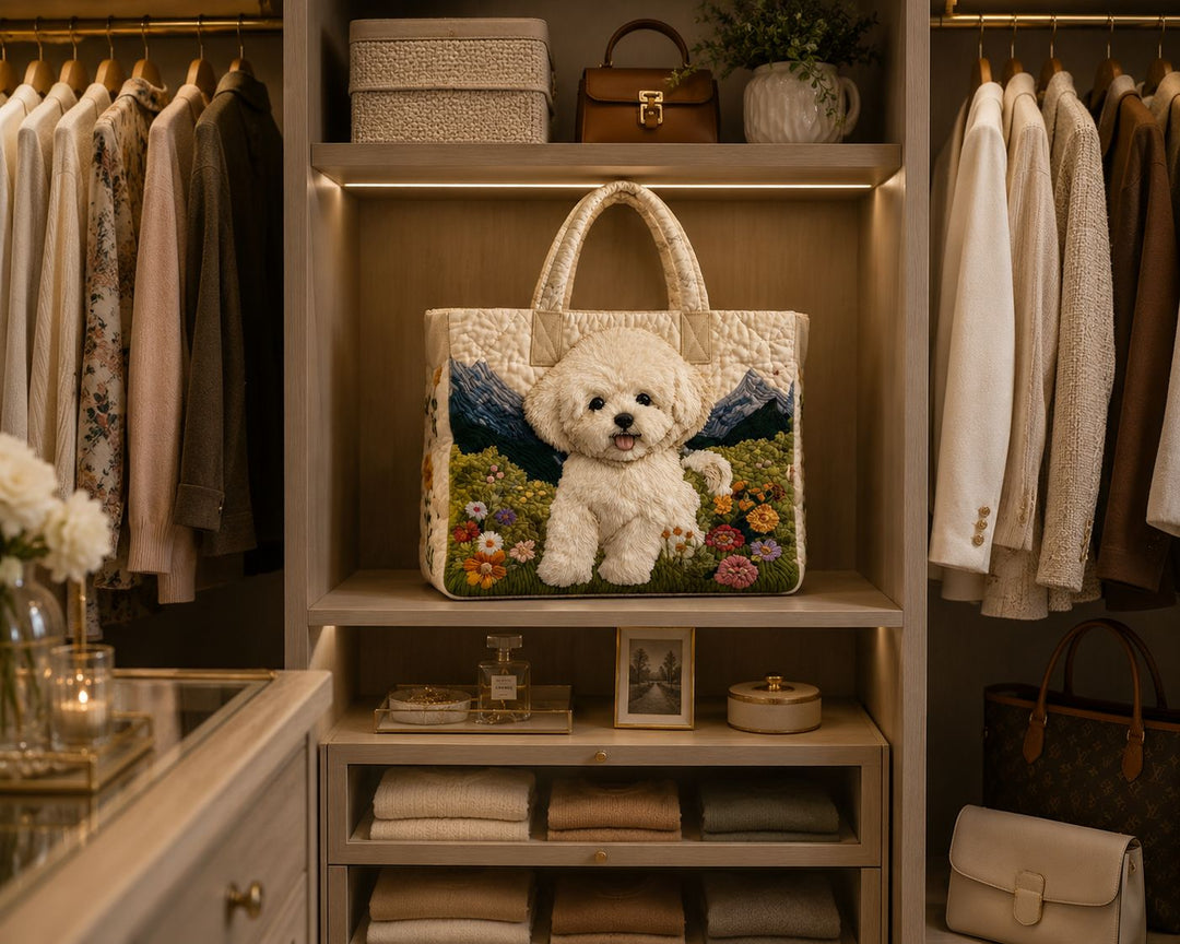 SAC MATELASSÉ | CHIEN ENCHANTÉ