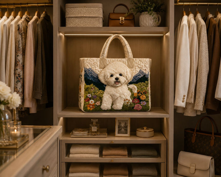 SAC MATELASSÉ | CHIEN ENCHANTÉ