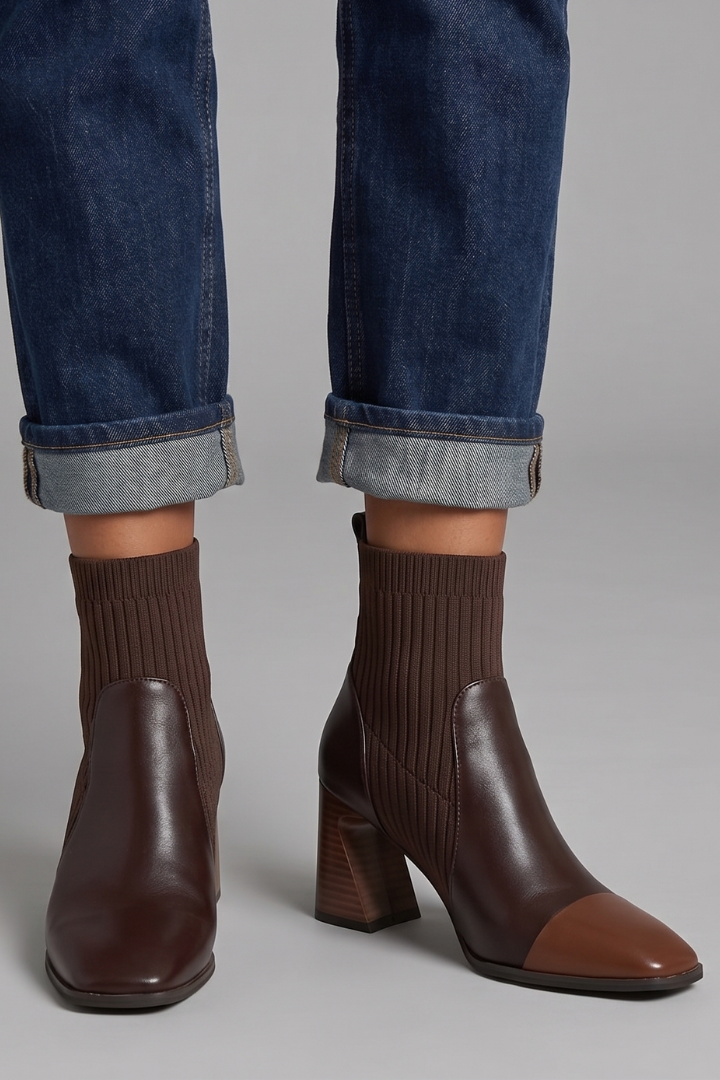 Wendy | Bottines à design de talon bloc pour l’automne
