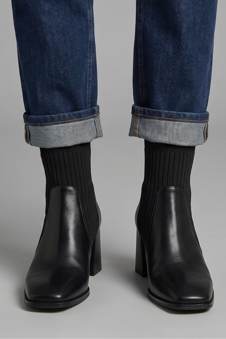 Wendy | Bottines à design de talon bloc pour l’automne