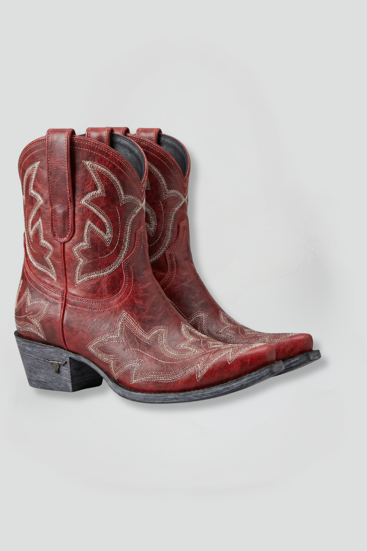 Isabelle | Bottes à détails brodés pour toutes les saisons