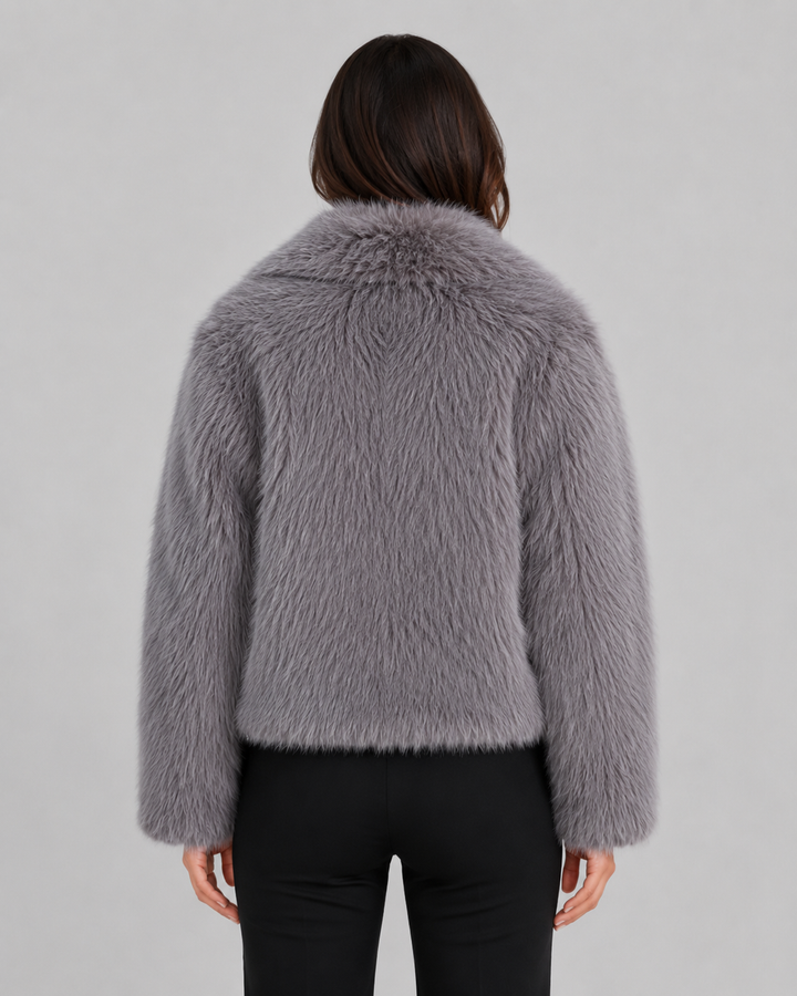 LAURENCE | VESTE EN FAUSSE FOURRURE COURTE
