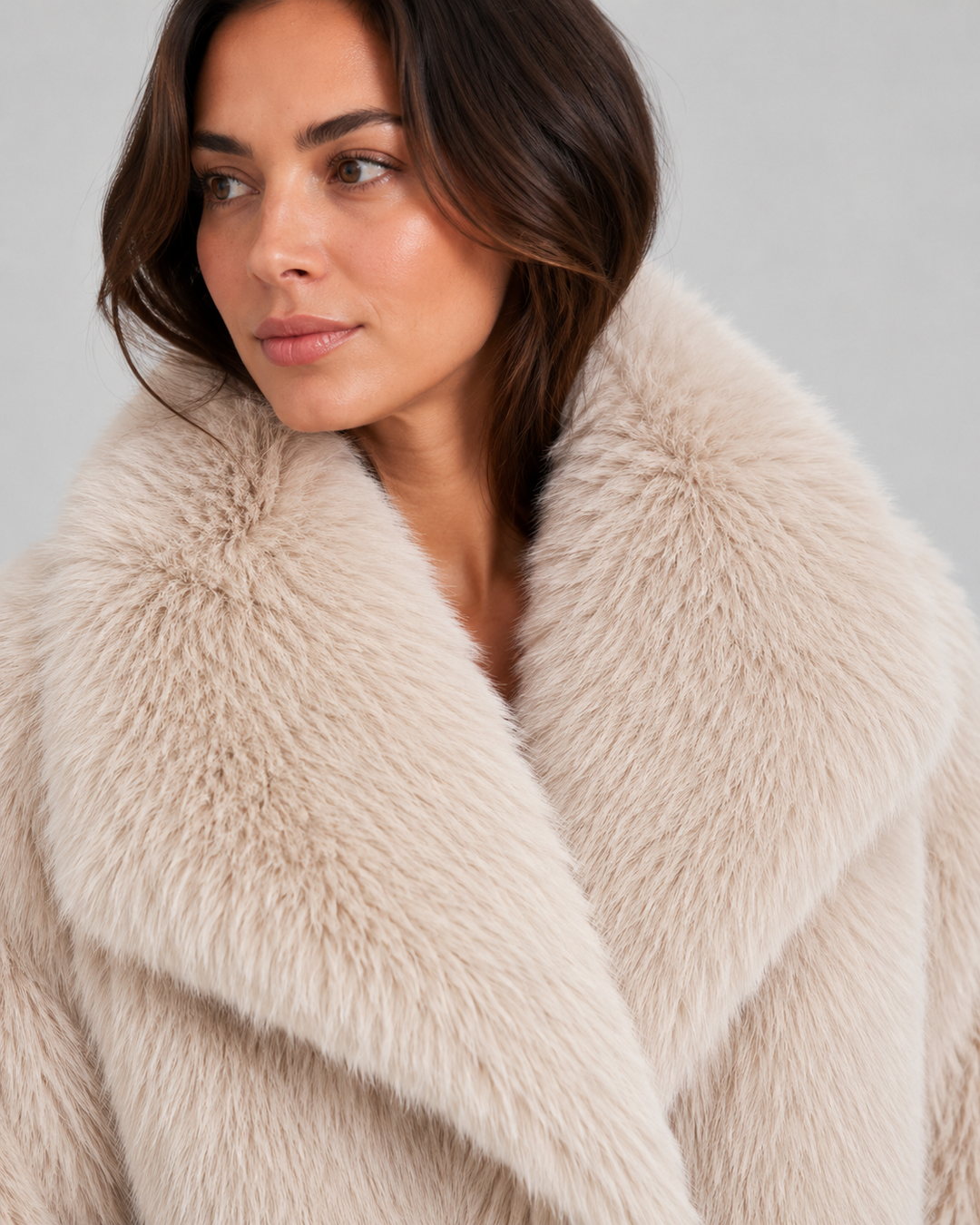 LAURENCE | VESTE EN FAUSSE FOURRURE COURTE