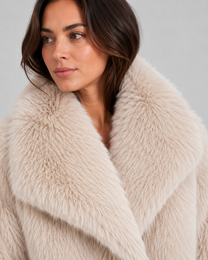 LAURENCE | VESTE EN FAUSSE FOURRURE COURTE
