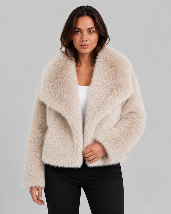 LAURENCE | VESTE EN FAUSSE FOURRURE COURTE