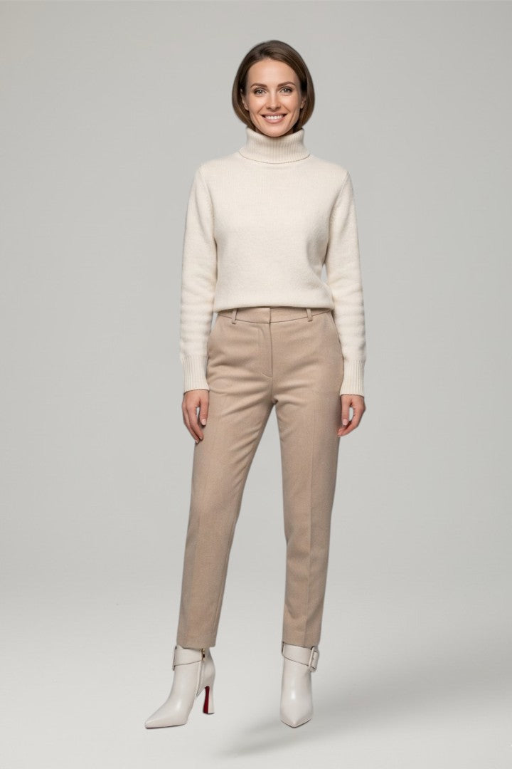 Fiona | Bottines en cuir à boucle et fermeture zippée